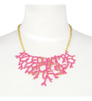 Womens Enamel Branch Summer Necklace