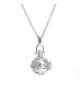 Candyfancy Elephant Mexican Pregnancy Necklace - Silver Inner Ball - C212NYKQU1E