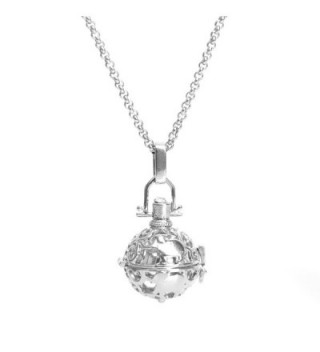 Candyfancy Elephant Mexican Pregnancy Necklace - Silver Inner Ball - C212NYKQU1E