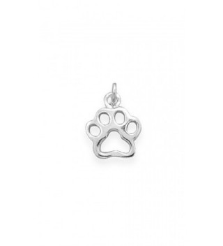 Corinna-Maria 925 Sterling Silver Pawprint Charm Paw Print Cut Out - CV11E0X9M4Z