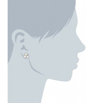 Bella Pearl White Cluster Earrings