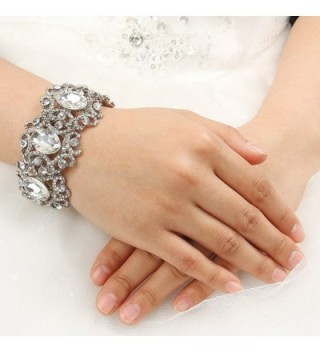 EVER FAITH Silver Tone Austrian Bracelet