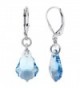 Gem Avenue Swarovski Aquamarine Leverback - CV112705P9J