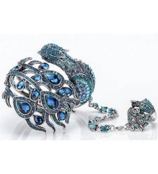 Szxc Jewelry Crystal Peacock Bracelet in Women's Bangle Bracelets
