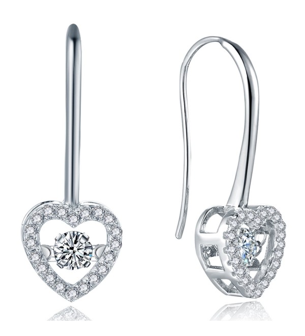 Earrings YL Sterling Zirconia Earrings White Girlfriend - C112H35G587