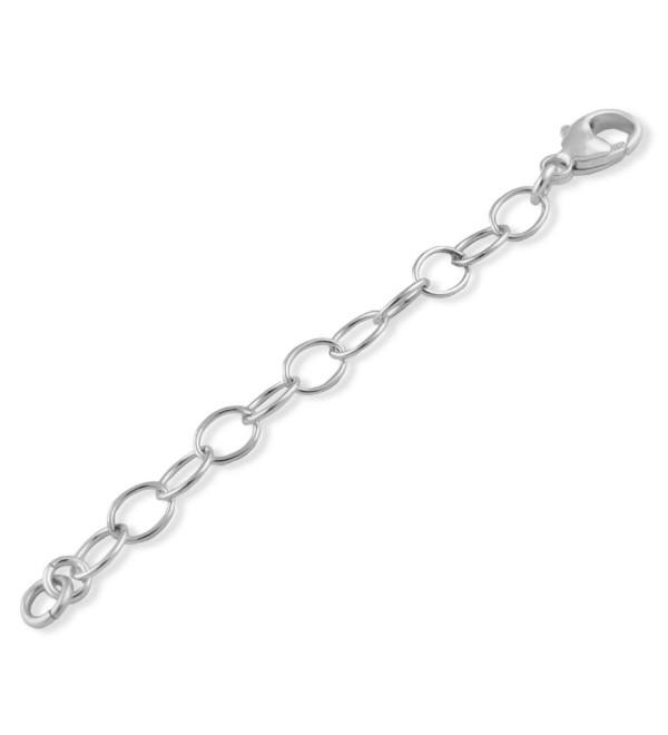 Sterling Silver 5mm Necklace Extender Chain 2"- 3"- 4"- 5"- 6" - C512IMP2D6F