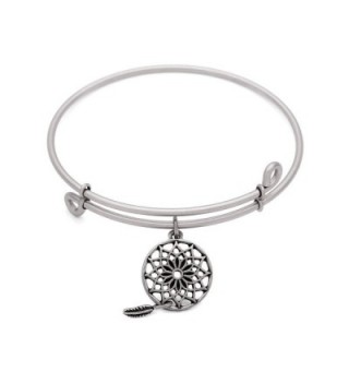 SOL 210018 Dream Catcher- Bangle Antique Silver Color Finish - C811IHWRN7X