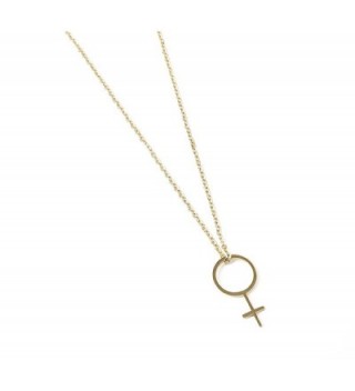 Necklace Delicate Feminist Everyday Empowerment - Venus Necklace - 18K Gold - C817YIHM2SI