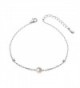 S925 Sterling Silver 6mm Single Freshwater Cultured Pearl Bracelet for Women- 7"+2" Extender - CY18694RL5N