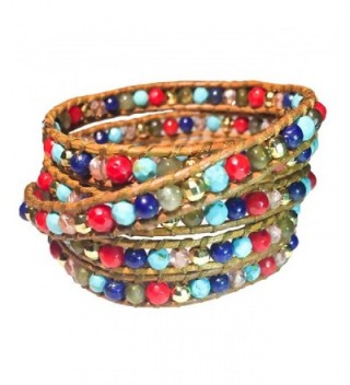 Colorful Crystal Gemstone Wrap Bracelet | Emily LaRosa - C312BL9T64L