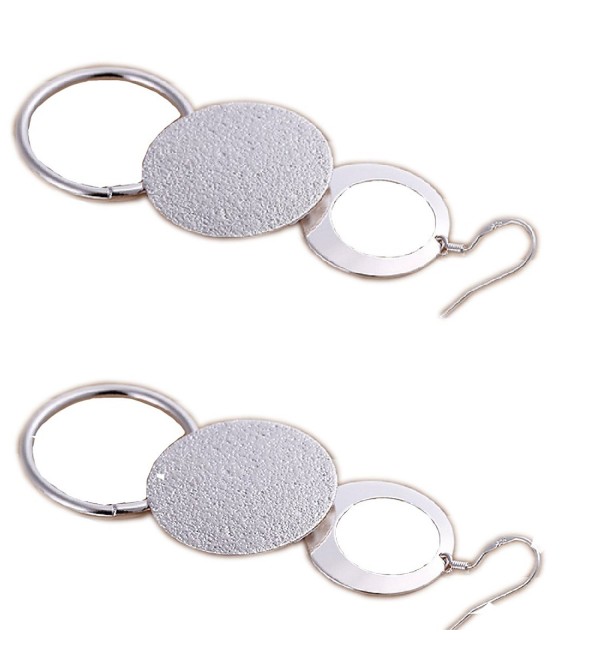 925 silver plated earings three circles cross - C6124Q1UZTB