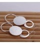 silver plated earings three circles