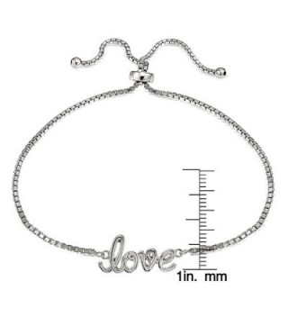 Sterling Silver Polished Adjustable Bracelet in Women's Link Bracelets