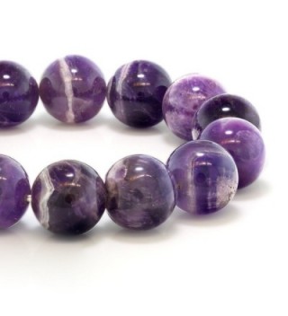 Purple Amethyst Gemstone Stretchy Bracelet