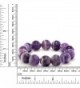 Purple Amethyst Gemstone Stretchy Bracelet in Women's Bangle Bracelets
