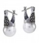 Marcasite Cultured Freshwater Sterling Earrings