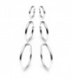 3 Pairs Sterling Silver 3mm Hoop Earrings Set for Women Teens Girls 15-50mm - 20mm 30mm 40mm Set / Silver - CZ186Y56G6T