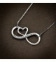 CoolJewelry Sterling Infinity Pendant Necklace