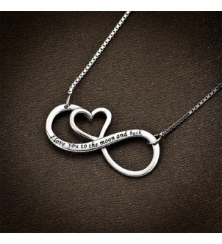 CoolJewelry Sterling Infinity Pendant Necklace