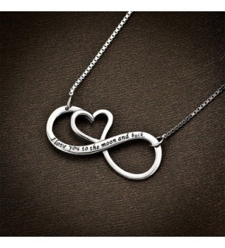 CoolJewelry Sterling Infinity Pendant Necklace