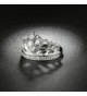 Fashion Heart Zirconia Princess Plated in Women's Band Rings