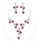 Faceted Crystal Rhinestone Necklace Earring