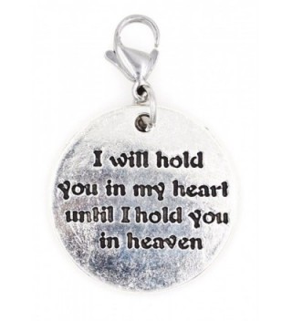 I Will Hold You in My Heart Until I Hold You in Heaven Stainless Steel Clasp Clip on Charm SSCL 78K - C2186AZOI89