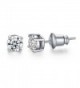 UMODE Jewelry Solitaire 0.5 Carat Round Cubic Zirconia CZ Diamond Stud Earrings 5mm - CO120UYNOFZ