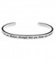 You are Braver than you Believe Stronger than you Seem and Smarter than you Think Cuff Bangle Bracelet - CC12IRWKRX9