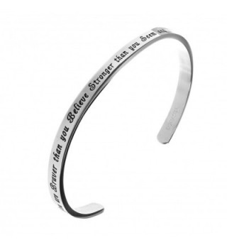 Braver Believe Stronger Smarter Bracelet