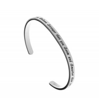 Braver Believe Stronger Smarter Bracelet in Women's Cuff Bracelets