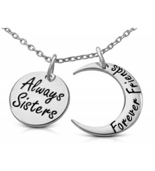 Inspirational Sisters Forever Inscribed Necklace