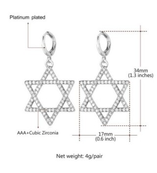 U7 Platinum Plated Dangle Earring