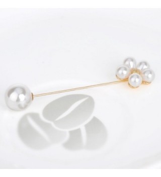 IPINK Pearl Lapel Stick Brooch in Women's Brooches & Pins