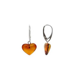 Genuine Natural Baltic Leverback Earrings in Women's Drop & Dangle Earrings