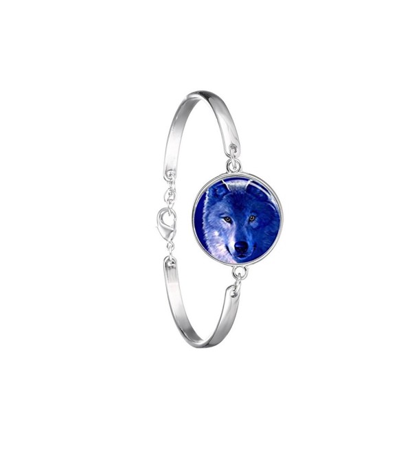 Fashion wolf moon picture bracelet silver chain bracelets for women jewelry - CC17YLR443U