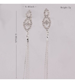 Rhinestone Earrings Tassels Fashion Pierced in Women's Clip-Ons Earrings