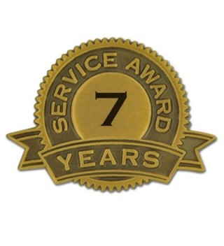 PinMart's 7 Years of Service Award Lapel Pin - C911U0ZDSSD