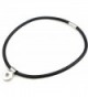 Black Silk Snap Button Charm Magnetic Necklace - C3185WDU64S