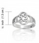 Celtic Open Knotwork Sterling Silver in Women's Band Rings