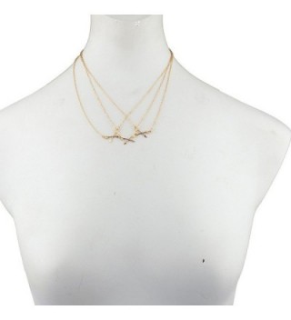 Lux Accessories Crossing Matching Necklace