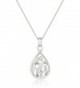 Sterling Silver Family Pendant Necklace- 18" - CV110ZQEZ93