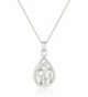 Sterling Silver Family Pendant Necklace- 18" - CV110ZQEZ93