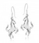 Prancing Equine Sterling Silver Earrings in Women's Drop & Dangle Earrings