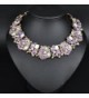 Houda Elegant Rhinestone Statement Necklace