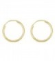 Solid Yellow Hoops Endless Earrings in Women's Hoop Earrings