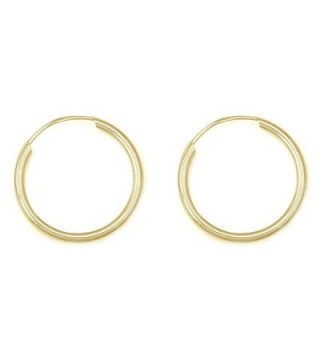 Solid Yellow Hoops Endless Earrings in Women's Hoop Earrings