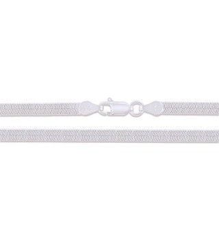 Sterling Silver Flexible Herringbone Necklace