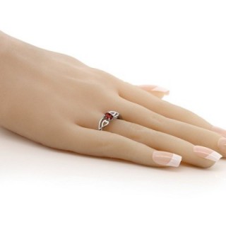 Sterling Silver Gemstone Birthstone Available in Women's Statement Rings