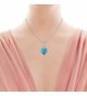 Sapphire Pendant Necklace Swarovski Adjustable in Women's Y-Necklaces